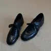 Nuevos Zapatos de Cuña Gruesa para Mujer, Mocasines Simples con Cordones, Estilo Británico, de Moda, Cómodos, para Primavera y Otoño