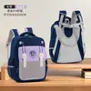 Mochila escolar ligera de gran capacidad para niños, estilo británico, para estudiantes de primaria de 1º a 6º grado, mochila que reduce la carga, protege la columna vertebral, bolsa impermeable de doble hombro