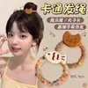 Elástico de Cabelo Fio de Lã com Gatinho e Peixinho para Mulheres, Alta Elasticidade, Suave com o Cabelo, Acessório de Cabelo Doce e Fofo