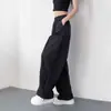 Pantalones de trabajo anchos de estilo americano de moda transfronterizos, unisex, verano, corte holgado, efecto adelgazante, seda de hielo, secado rápido, pierna recta, pantalones casuales