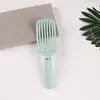 Peine de Pelo Esponjoso Transfronterizo, Peine de Peluquería Portátil, Diseño Hueco de Dientes Anchos, Peine Curvo Grande para Peinar Cabello Largo y Rizado, Venta al por Mayor