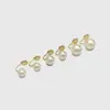 Pendientes de Moda Clásicos Redondos Perla Fuerte Ligera Clip para Oreja Sin Agujeros en las Orejas Pendientes Placa Mosquitera Pendientes de Alta Gama para Mujer Combinan con Todo
