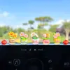 Maceta Flor con Cara Sonriente Linda y Fresca, Adorno para Coche, Decoración Adorable para Pantalla de Computadora, Adorno Pequeño para Aliviar el Estrés para Niñas