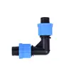 Conector Tee de Cinta de Riego por Goteo 16pe Conector Recto de Paso para Tubo de Goteo Hebilla de Bloqueo Tapa Final de Cinta de Goteo Hebilla de Tirar para Cinta de Goteo