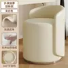 Banquinho de Maquiagem Acessível Luxo High-End Banquinho de Toucador para Casa Quarto de Meninas Cadeira de Toucador Encosto Banquinho Redondo Cadeira Giratória para Manicure