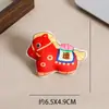 Broches fofos com enchimento de algodão e estampa de desenho animado, acessórios de tecido para roupas, roupas infantis, bolsas, chapéus, lembrancinhas, bolsas de lona