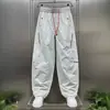 Calças casuais masculinas de secagem rápida para atividades ao ar livre, calças retas de outono, novas calças masculinas 2026, calças esportivas leves com blocos de cor amassadas