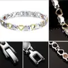 Pulseras Magnéticas Desmontables de Moda de Estilo Europeo y Americano de Venta Caliente Transfronteriza Temu Pulseras Magnéticas con Incrustaciones de Diamantes para Hombre y Mujer Venta al por Mayor