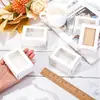 Fornecimento Transfronteiriço de Caixas de Papel Kraft com Janela, Caixas Quadradas de Papel Kraft Branco para Joias, Caixas de Avião, Caixas de Embalagem Pequenas para Sabonetes Artesanais Venda por Atacado