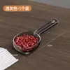 Cuchara Multifuncional para Arroz para Servir Harina, Leche en Polvo, Harina de Arroz y Granos; Cuchara Medidora de Plástico para el Hogar con Mango Largo y Clip para Arroz, Harina y Comida para Gatos