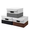 Caja de Almacenamiento Moderna Simple con Tapa abatible para Escritorio Juguetes Cosméticos Joyería Plegable