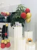 Soporte de Exhibición Plegable Exhibición de Producto Modelo Redondo de Exposición Base de Exhibición Mesa Isla de Salón de Belleza Cosméticos para Transmisión en Vivo