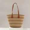2026 Nova Bolsa de Corda de Algodão de Grande Capacidade para o Dia a Dia, Bolsa de Palha Feminina de Verão, Bolsa Simples Casual para Praia, Litoral e Férias