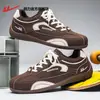 Tênis Esportivo Casual Retro de Malha Respirável para Verão Masculino, Tênis Esportivo Casual com Solado Plano, Tênis de Treino Vintage Alemão M