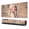 Alfombrilla de Ratón de Belleza Anime con Borde Bloqueado Antideslizante para Teclado para Hombres y Mujeres Alfombrilla de Escritorio para Computadora Alfombrilla de Ratón Grande de Goma Fabricante