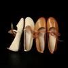 Zapatos de Piel de Vaca de Punta Fina para Mujer, Estilo Artístico Mori Girl, Mocasines de Suela Suave, Modelo Nuevo Primavera/Verano
