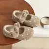 Sapatos Mary Jane de Bolinhas Retrô 2026 Outono Novo Cor Blocada Francesa Sapatos Baixos Simples Laço Lã Bico Redondo Sapatos Femininos