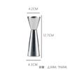 Taza Medidora de Acero Inoxidable de Borde Recto con Escala, Taza de Doble Extremo de 30/60 Onzas, Herramienta de Bartending para Bar de Cócteles, Taza Medidora