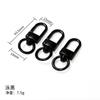 Ferragens Metálicas Acessórios para Bagagem Chaveiro Galvanizado Corrente Fivela de Cão Fivela Pequena de 3 Pontos para Porta Fivela de Mola de Liga de Zinco
