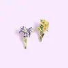 [Insignia Personalizada] El Más Vendido en Comercio Exterior Van Gogh Iris Girasol Accesorios Broche Accesorios para Ropa Más Fácil de Combinar Pin