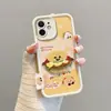 Capa de Celular Bordada Personalizada de Hambúrguer Desenho Animado Estilo Comida Divertida Cobertura Total Anti-Queda Capa Macia Proteção Fofa e Peculiar para Celular