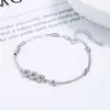 Pulsera de moneda de cobre para mujer 2022 Nueva Plata de ley 925 diseño personalizado pulsera simple todo-partido estilo ins joyería elegante