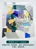 Mosaico de Recortes de Lámina de Mica Vidrio de Colores Translúcido Transparente Fragmentos Irregulares Hecho a Mano