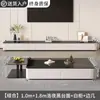 Móvel de TV de Chão para Sala de Estar, Novo Modelo 2026, Luxo Leve, Prático para Apartamentos Pequenos, Conjunto de Mesa de Centro e Móvel de TV Estilo Creme