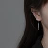 Pendientes Largos Minimalistas de Barra Única Estilo Coreano y Japonés Personalidad Moda Línea Geométrica Barra Gancho Pendientes Tendencia Estilo Ins