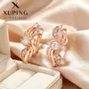 Xuping Brazaletes Rusos Transfronterizos para Oreja, Aros Color Oro de 18K con Incrustaciones de Diamantes, Joyería de Lujo Ligero de Alta Gama al por Mayor para Mujeres