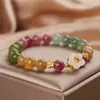 Pulsera de margarita de cristal flash al por mayor transfronteriza Flor Joker alto sentido cuentas hechas a mano diseño creativo de personalidad coreana