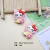 Acessórios de Resina DIY Desenho Animado Hello Kitty Cola de Chantilly Grampo de Cabelo Elástico de Cabelo Capa de Celular Fivela de Sapato Pingente Acessórios de Joias