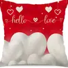 Funda de Almohada Corazón de Amor Estilo Nuevo Día de San Valentín Transfronteriza para Hogar, Sala de Estar, Coche, Boda, Funda de Cojín Amazon