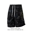 Shorts Cargo Camuflaje Tie-Dye Estilo Americano con Bolsillo Grande para Hombre, Ropa de Verano, Shorts Deportivos de Cinco Puntos, Tallas Grandes, Shorts de Playa, Modernos