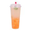 Vaso Desechable Transparente para Té con Leche Vaso Grueso de Inyección de Plástico para Bebidas Jugo de Celebridad de Internet Embalaje Vaso Calibre 90 con Tapa