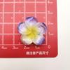 Simulación de flor de cinco pétalos de color degradado transparente, accesorios de resina para bricolaje, funda de teléfono, tocado, horquilla, taza de agua, hebilla de zapato, parche