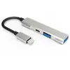 Base de Expansión Lateral USB Extensor Cuatro en Uno Multifunción Hub Otg Adecuada para Portátil Apple Tipo C