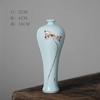 Jarrón pequeño de cerámica de Jingdezhen Mini porcelana Zen Decoración de escritorio Creativa Decoración de sala de estar Inserto de flor de loto pintado a mano