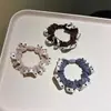 Cintas para el pelo retro versátiles de cuadros y lunares en bloques de color, accesorios elegantes para coleta y moño, estilo coreano al por mayor