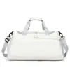 Bolsa de Deportes de Ocio Transfronteriza para Fitness, Bolso de Viaje para Mujer, Bolso de Mano Cruzado con Compartimentos Separados para Húmedo y Seco, Compartimento Independiente para Zapatos, Bolsa de Equipaje para Yoga