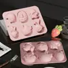 Nuevo Molde de Silicona de Grado Alimenticio con Forma de Huevo de Conejo de Pascua, Molde para Hornear Chocolate, Molde para Pastel, Molde de Silicona