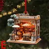 Colgante Plano Acrílico Estilo Librería Creativa Personalizada Transfronterizo para Fiesta de Navidad