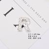 Nova letra strass pérola flor placa fivela de diamante acessórios de cabelo feitos à mão sapatos roupas bolsa acessórios diy atacado