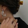 Pendientes curvos con temperamento G Commuter, pendientes personalizados de plata de ley 925, joyería para la oreja, moda femenina F9-5
