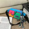 Bolso de Pecho Color Block para Hombres y Mujeres, Bolso Cruzado de Moda, Riñonera Versátil Multifuncional Estilo Japonés, Bolso Casual de Moda Nuevo 2026