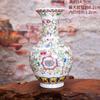 Jingdezhen Vaso de Cerâmica Ornamentos para Casa Estilo Étnico Retro Porcelana Rosa Flor de Escalada Chinesa Vaso Antigo Atacado