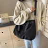 Bolsa Feminina Nova Tecido Oxford Texturizado Estudante Universitário Aula Ombro Transversal Bolsa Tote para o Dia a Dia Bolsa de Mão Grande Capacidade