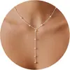 Amazon Transfronterizo Collar con Colgante de Perla Nuevo Moda Temperamento Versátil Joyería para Fiesta Navideña Regalo de Cumpleaños para Mujeres