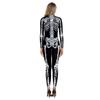 Disfraces de Halloween al por mayor Europeos y Americanos más vendidos Desfile de Halloween Mono de esqueleto de diamante Mallas para hombre y mujer