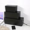 Caixa de Armazenamento de Plástico com Tampa, Cabo de Dados para Carregamento de Mesa, Celular Oculto, Computador, Tablet, Organizador de Faixa de Arrastar
